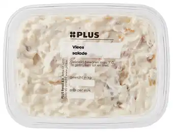 PLUS PLUS Vleessalade aanbieding
