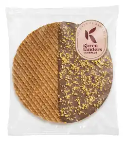 PLUS PLUS Korenlanders Stroopwafel XL karamel zeezout aanbieding