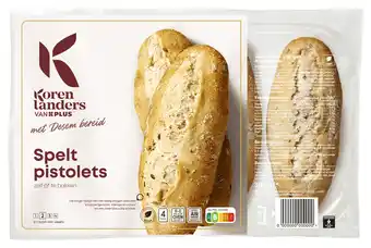 PLUS PLUS Korenlanders Spelt pistolets met desem bereid aanbieding