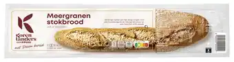 PLUS PLUS Korenlanders Meergranen stokbrood met desem bereid aanbieding