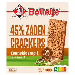 PLUS Bolletje Vezelrijke zadencrackers zonnebloempit aanbieding