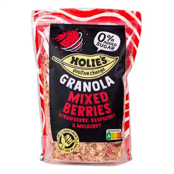 PLUS Holie's Granola Mixed Berries aanbieding