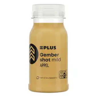 PLUS PLUS Vers shot gember appel (mild) aanbieding