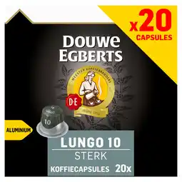 PLUS Douwe Egberts Capsules lungo 10 sterk aanbieding