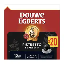 PLUS Douwe Egberts Capsules espresso 12 ristretto aanbieding