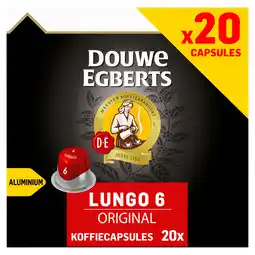 PLUS Douwe Egberts Lungo original koffiecups voordeelpak aanbieding
