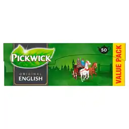 PLUS Pickwick English zwarte thee (pot) voordeelpak aanbieding
