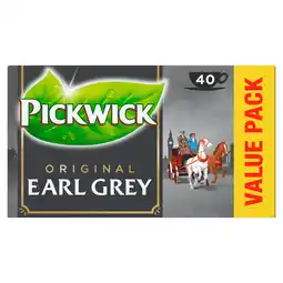 PLUS Pickwick Earl grey zwarte thee VDP aanbieding