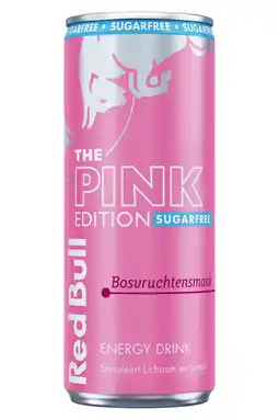 PLUS Red Bull Energy drink pink edition suikervrij aanbieding