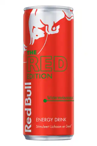 PLUS Red Bull Energy drink watermeloen aanbieding