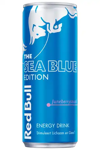 PLUS Red Bull Energy drink sea blue edition aanbieding