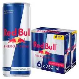 PLUS Red Bull Energy drink 6-pack aanbieding