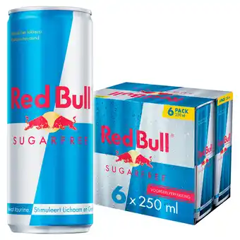 PLUS Red Bull Energy drink suikervrij 6-pack aanbieding