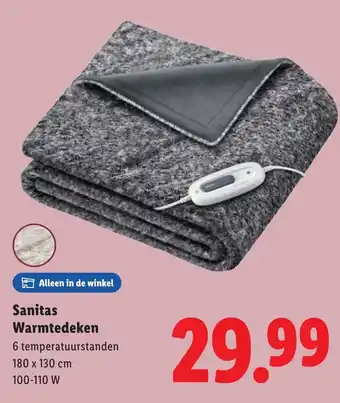 Lidl Sanitas Warmtedeken aanbieding