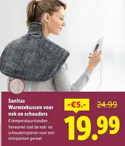 Lidl Sanitas Warmtekussen voor nek en schouders aanbieding
