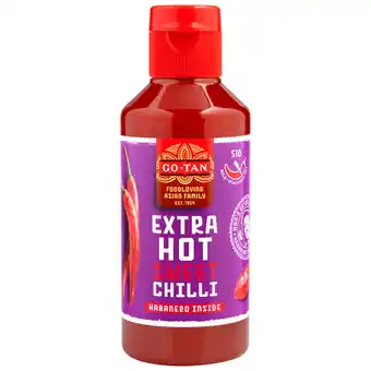 PLUS Go-Tan Chili saus extra hot sweet chili aanbieding