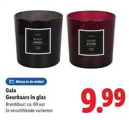 Lidl Gala Geurkaars in glas aanbieding