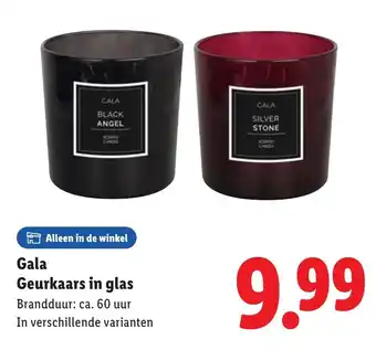 Lidl Gala Geurkaars in glas aanbieding