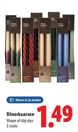 Lidl Dinerkaarsen aanbieding