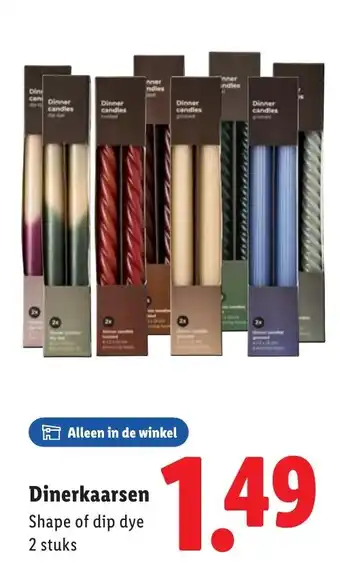 Lidl Dinerkaarsen aanbieding