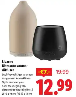 Lidl Livarno Ultrasone aromadiffuser aanbieding