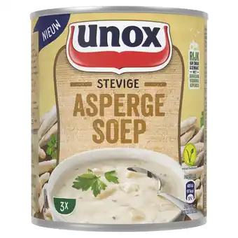 PLUS Unox Stevige soep asperge aanbieding
