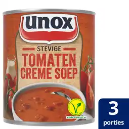 PLUS Unox Soep in Blik Tomatencrème Soep aanbieding