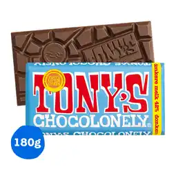 PLUS Tony's Chocolonely Chocoladereep Donkere Melk Fairtrade aanbieding