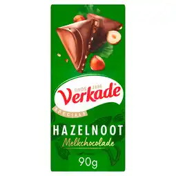 PLUS Verkade Hazelnoot/melk chocoladereep aanbieding