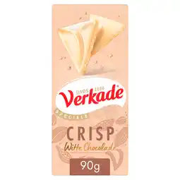 PLUS Verkade Wit crisp chocoladereep aanbieding