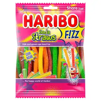 PLUS Haribo Soda straws fizz aanbieding