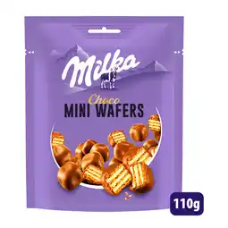 PLUS Milka Mini Wafers chocolade bites aanbieding