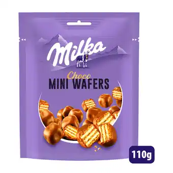 PLUS Milka Mini Wafers chocolade bites aanbieding