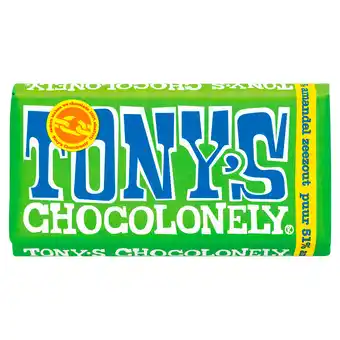 PLUS Tony's Chocolonely Chocolade Puur amandel zeezout aanbieding