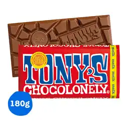 PLUS Tony's Chocolonely Chocoladereep Melk Fairtrade aanbieding