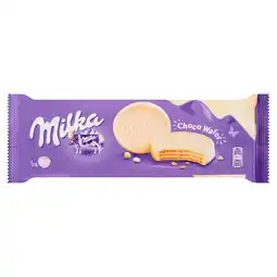 PLUS Milka Choco Wafer Koekjes Witte Chocolade aanbieding