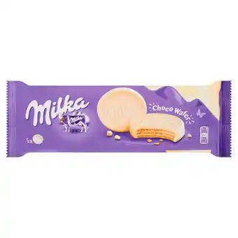 PLUS Milka Choco Wafer Koekjes Witte Chocolade aanbieding