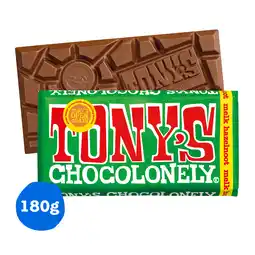 PLUS Tony's Chocolonely Chocoladereep Melk hazelnoot Fairtrade aanbieding