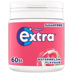 PLUS Extra Watermelon kauwgom suikervrij pot aanbieding