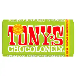 PLUS Tony's Chocolonely Melk romige hazelnoot crunch aanbieding