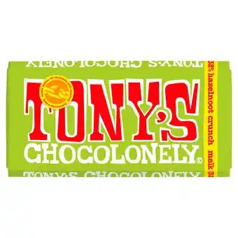 PLUS Tony's Chocolonely Melk romige hazelnoot crunch aanbieding
