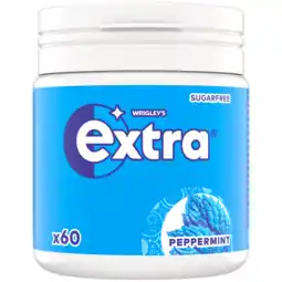 PLUS Extra Peppermint kauwgom suikervrij pot aanbieding