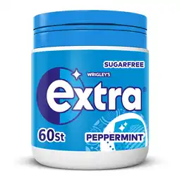 PLUS Extra Peppermint kauwgom suikervrij pot aanbieding