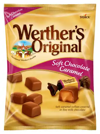 PLUS Werther's Original Soft chocolate caramel aanbieding
