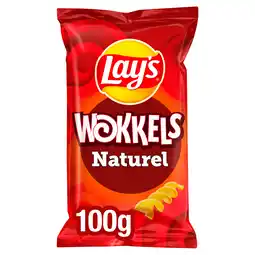 PLUS Lays Wokkels chips naturel aanbieding