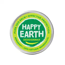 PLUS Happy Earth 100% Natuurlijke Deo Balm Bergamot aanbieding