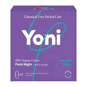 PLUS Yoni Maandverband Night 100% Biologisch aanbieding