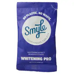 PLUS Smyle Whitening pro tandpasta tabs navul aanbieding
