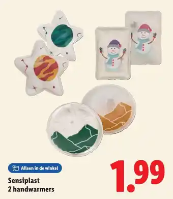 Lidl Sensiplast 2 handwarmers aanbieding