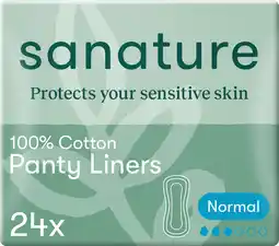 PLUS Sanature 100% cotton inlegkruisjes normaal aanbieding